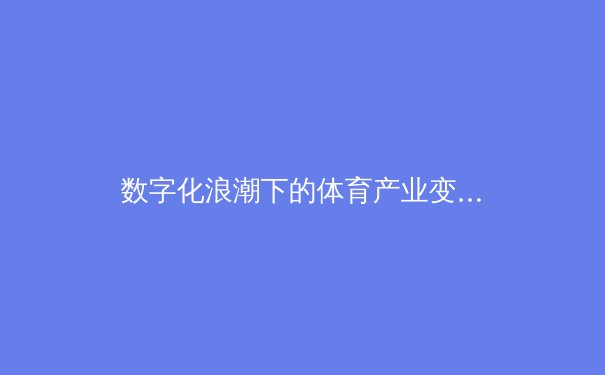 数字化浪潮下的体育产业变革：从场馆智能化到沉浸式观赛体验 - 4